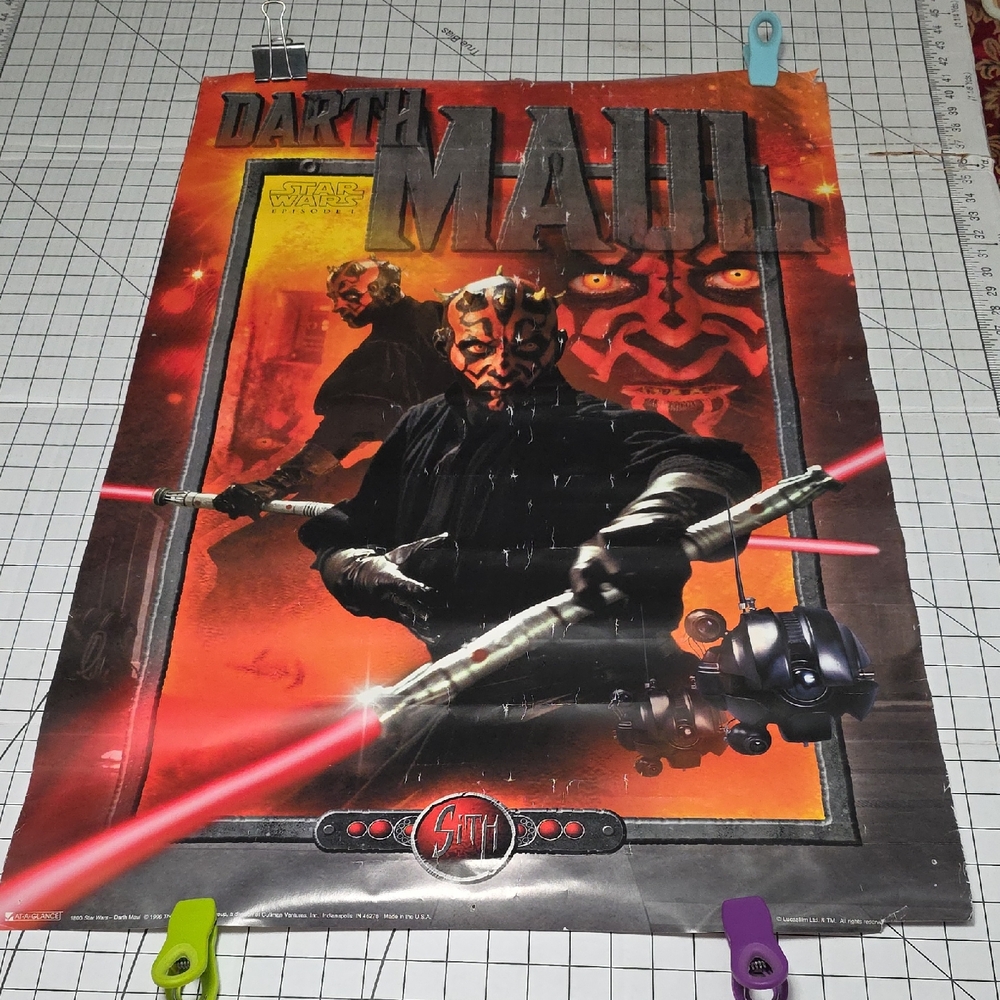 Star Wars Darth Maul Poster - Red and‎ Black